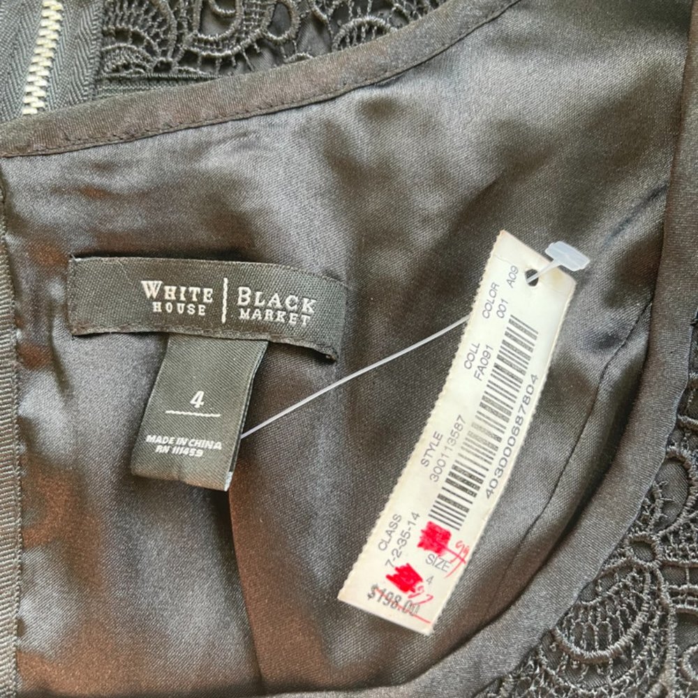 White House Black Market Women Embroidered Dress 4 - Picture 7 of 7